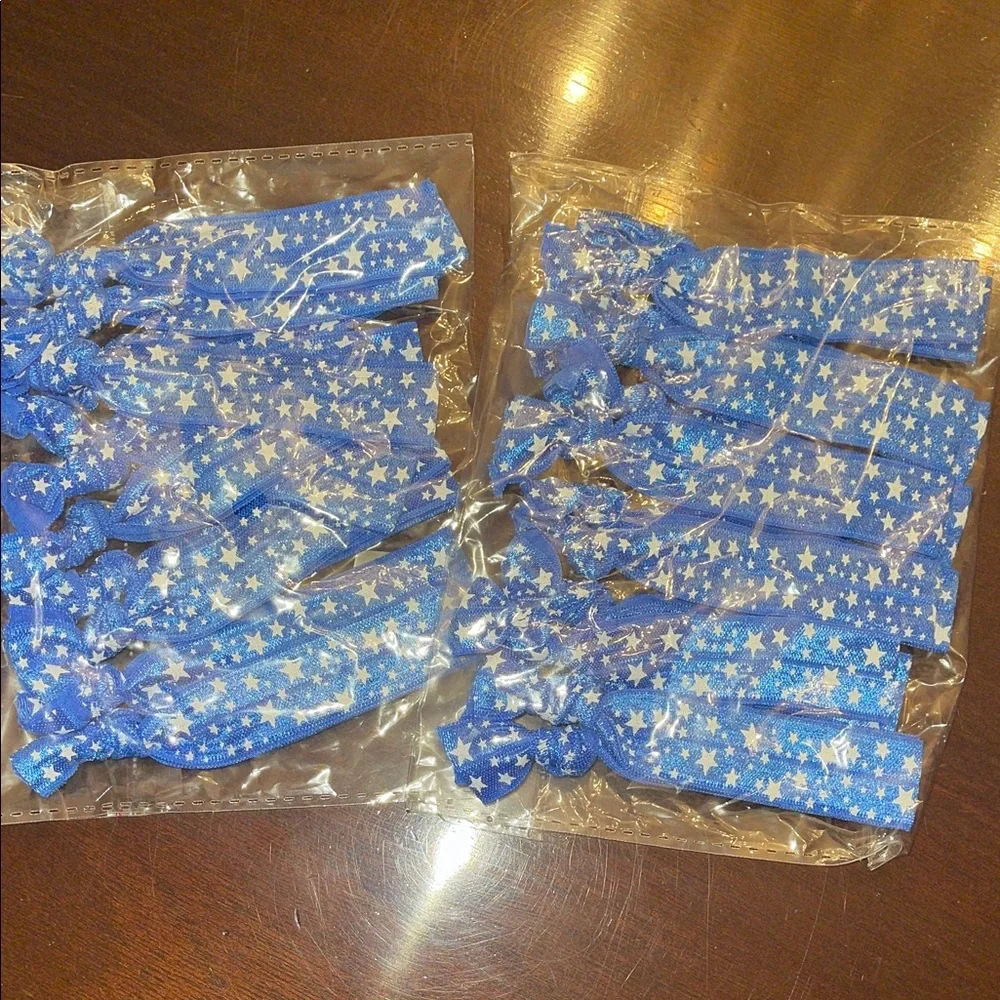 Blue Star Hair Ties 2 dozen elastic nwt